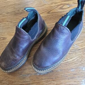 Georgia Boot Romeo Brown Leather Slip-On Shoes
